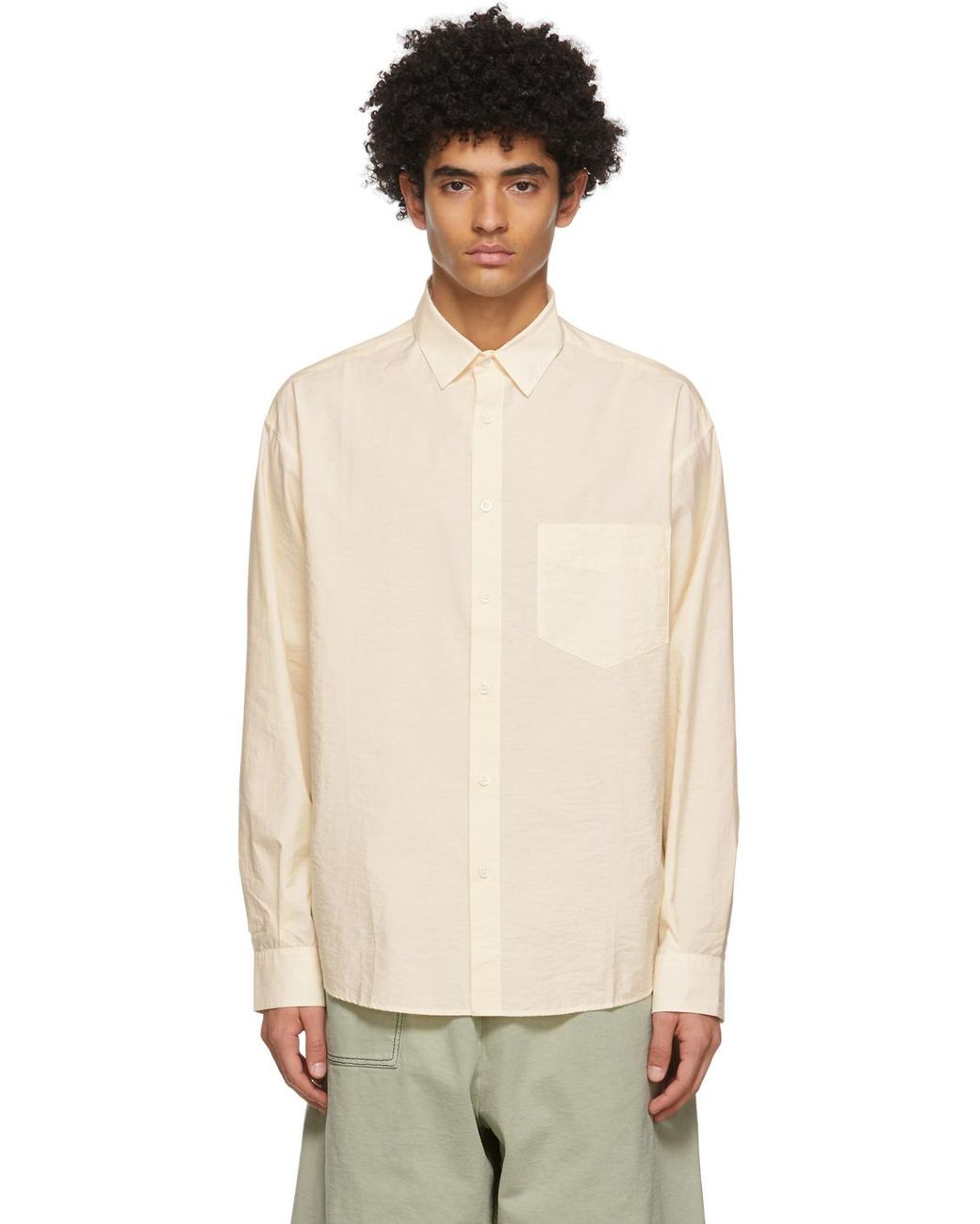 Jacquemus Cotton Off-white 'la Chemise Simon' Shirt for Men | Lyst