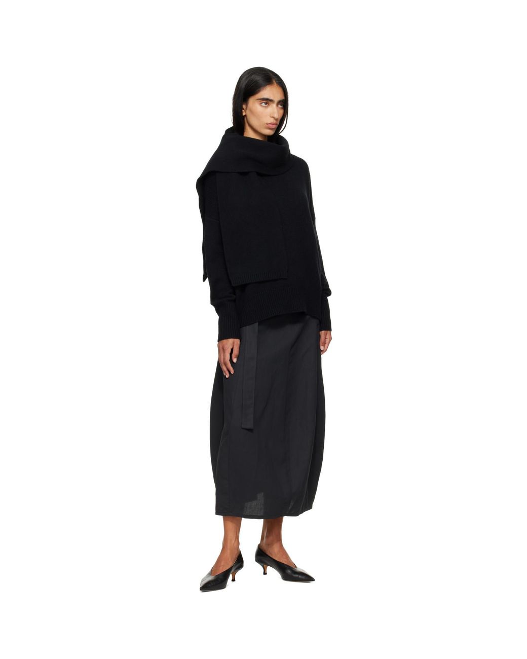 Lisa Yang Black Frederica Scarf