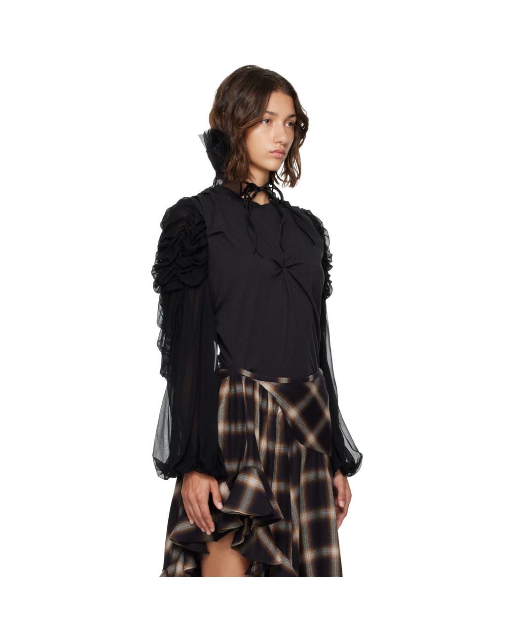 Collina Strada Black Celosia Shirt