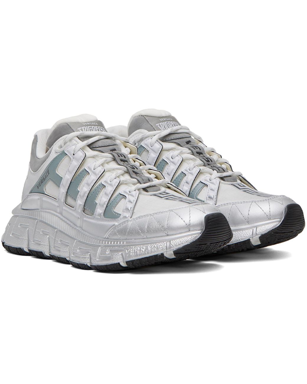 Versace White 'trigreca' Sneakers for men