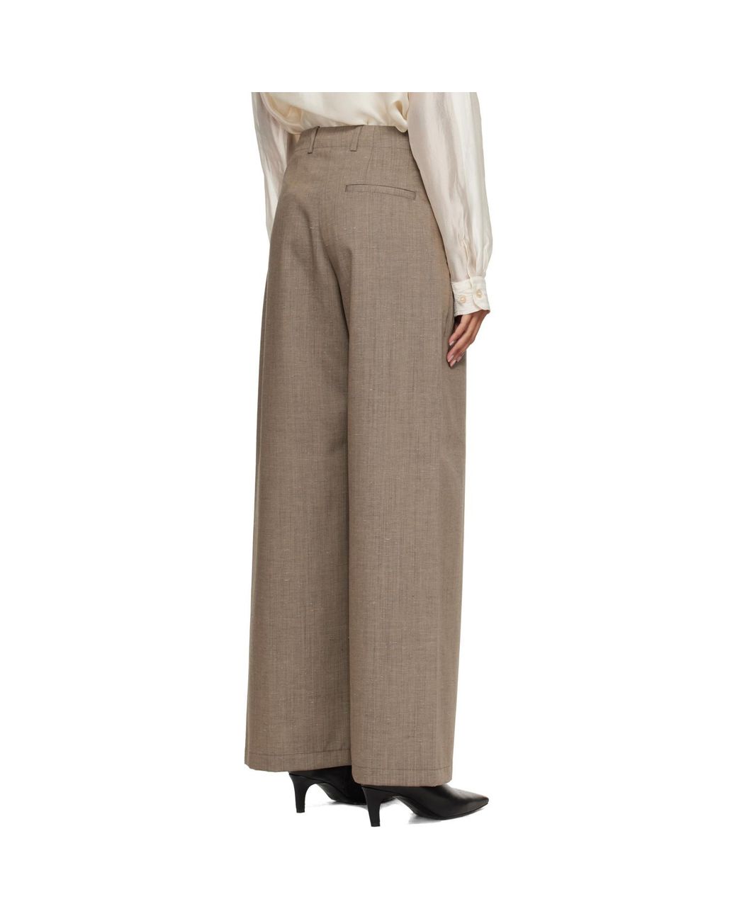Our Legacy Natural Taupe Arch Chino Trousers