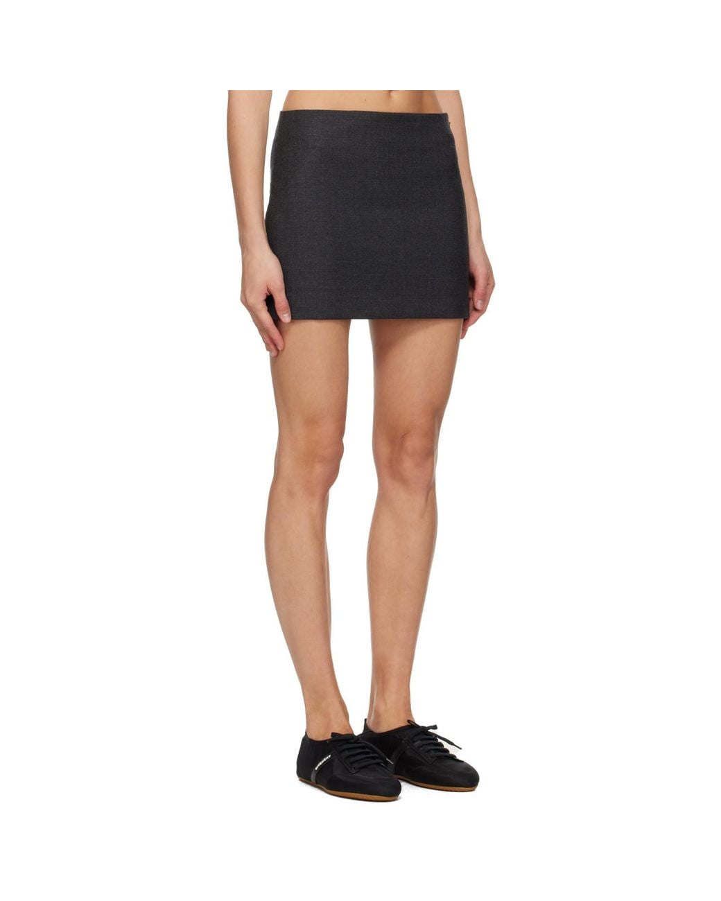 Givenchy Black Wool Miniskirt