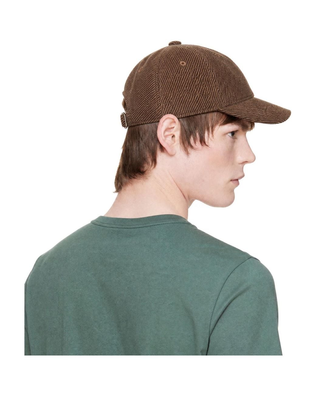 A.P.C. Green Charlie Baseball Cap for men