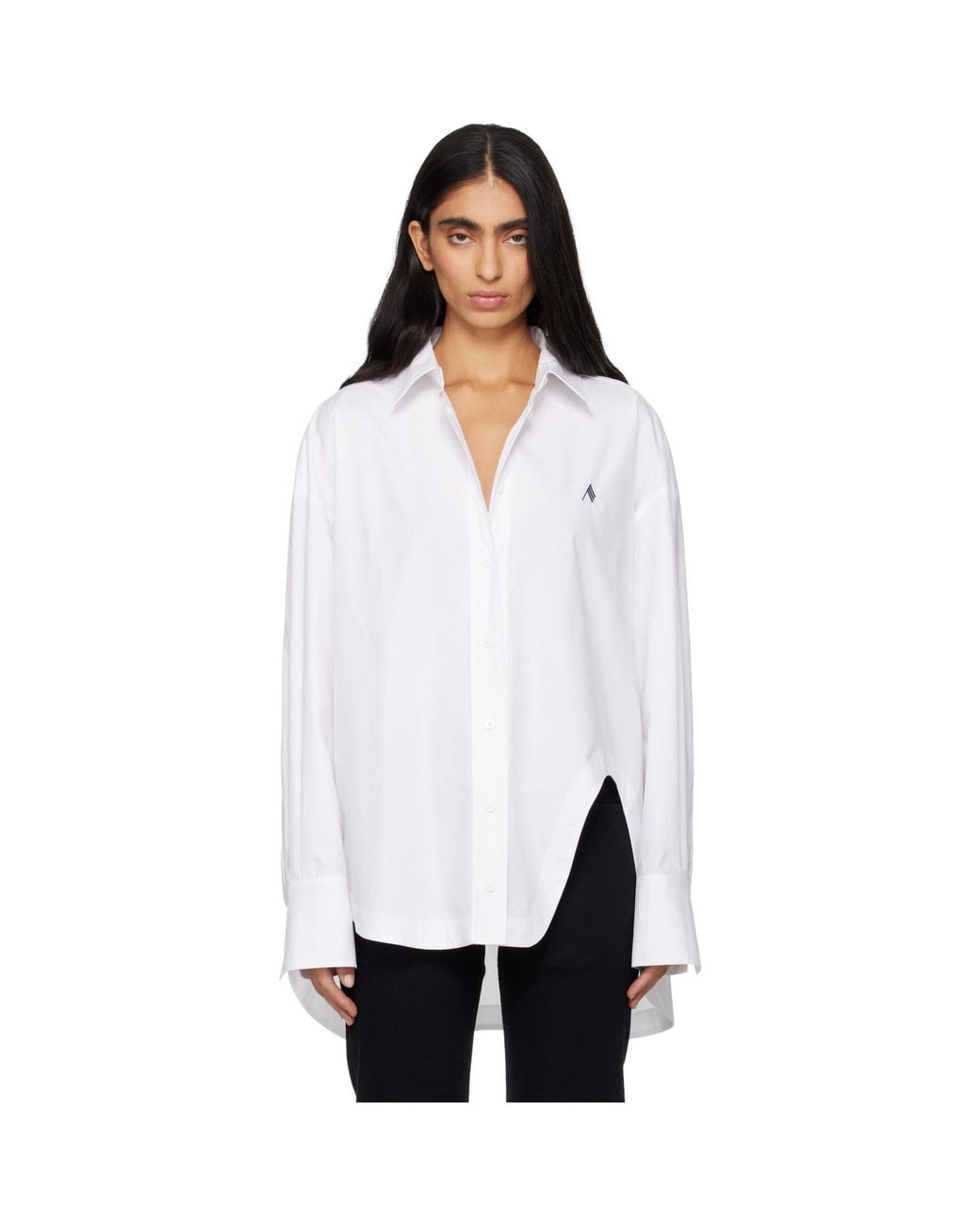 The Attico White Diana Shirt