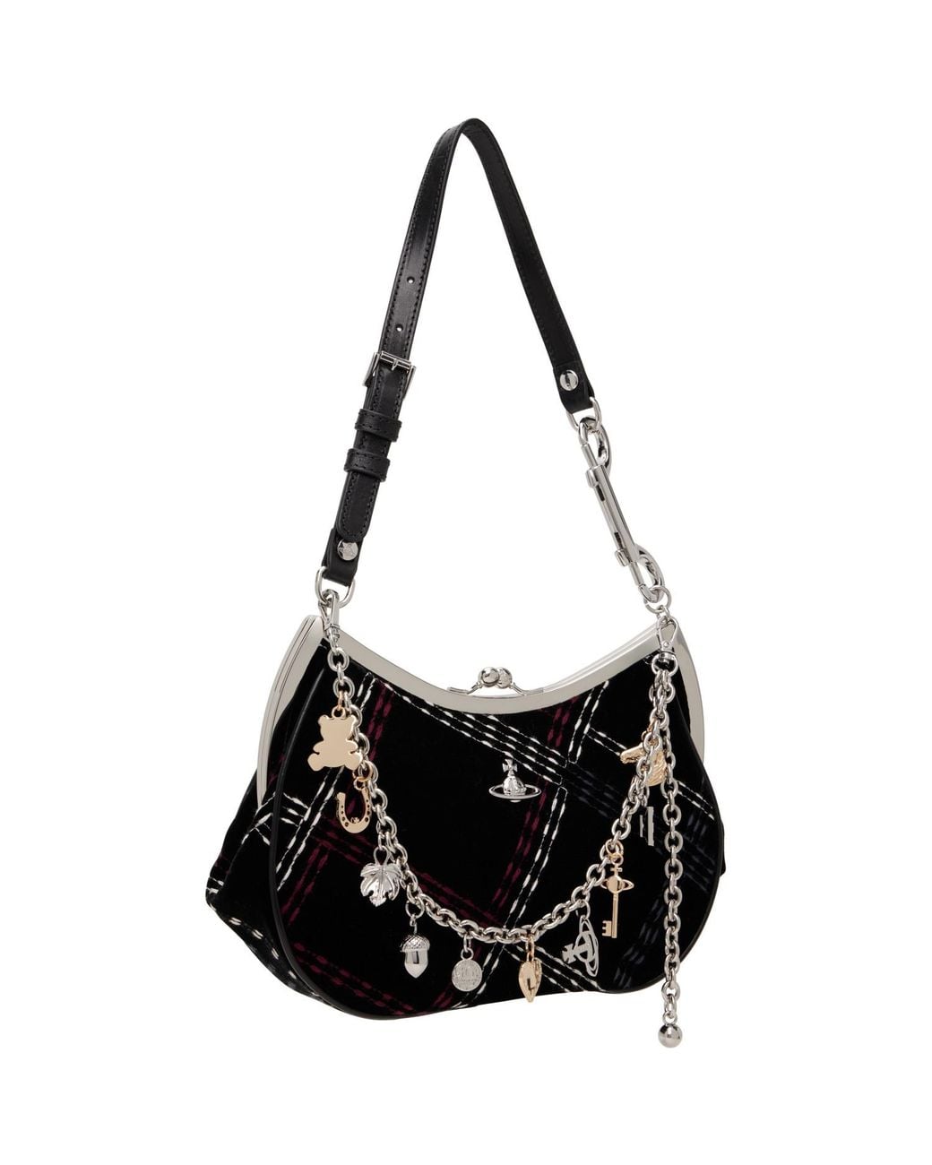 Vivienne Westwood Black Charm Frame Bag