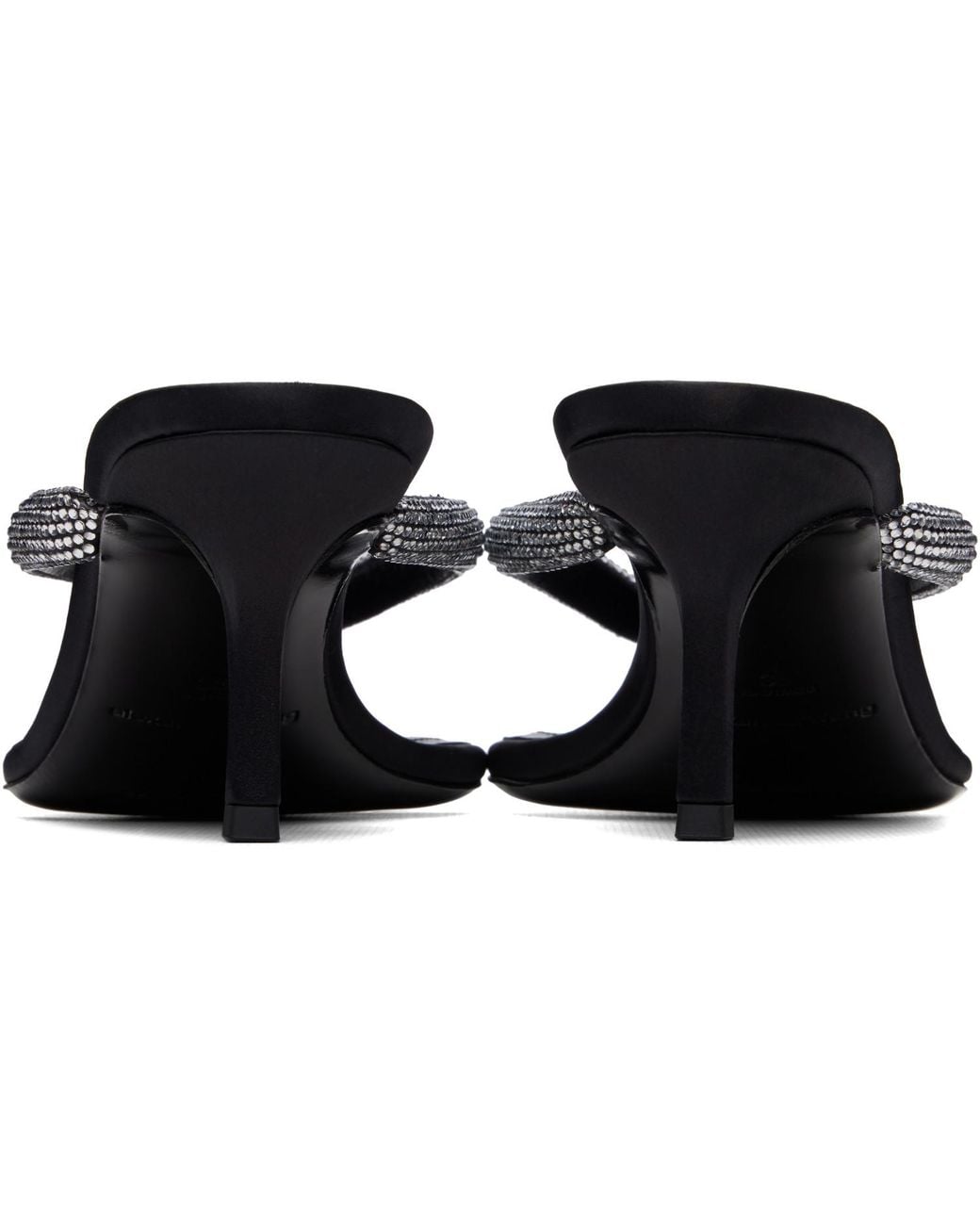 Alexander Wang Black Courtney 65Mm Thong Logo Sandals
