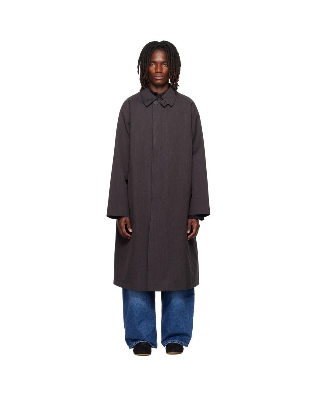 Studio Nicholson Blue Crowe Trench Coat for men