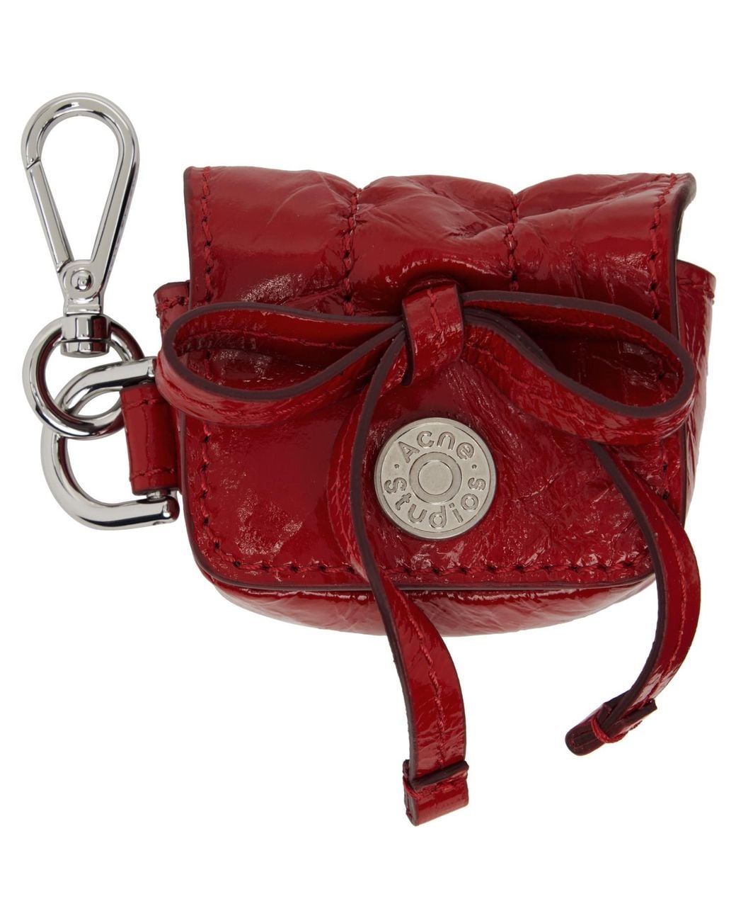 Acne Red Multipocket Headphones Case