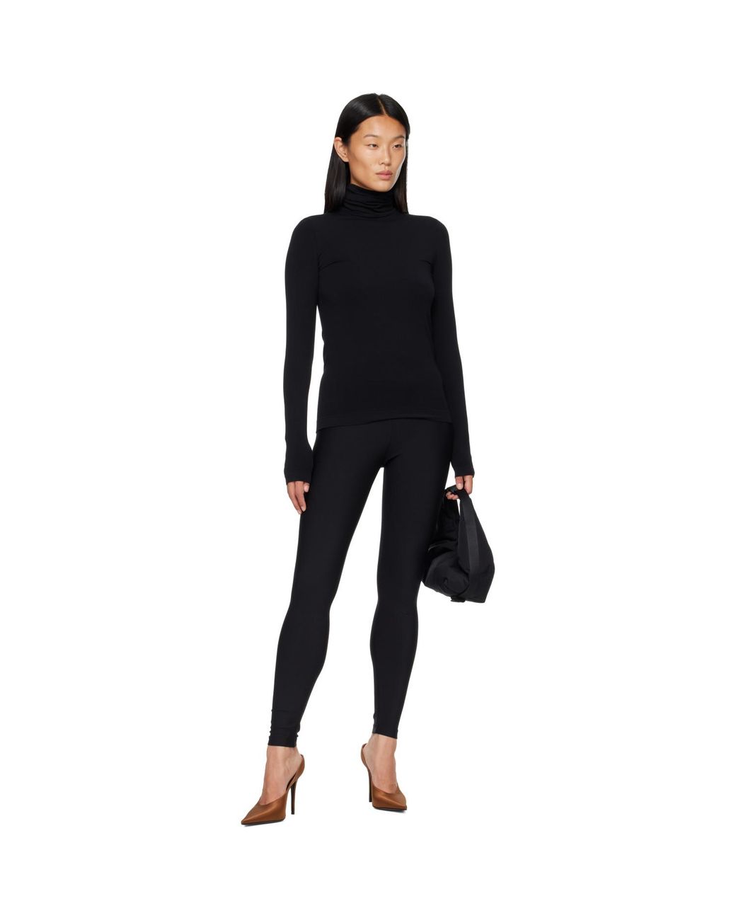 Wolford Black Aurora Long Sleeve T-Shirt