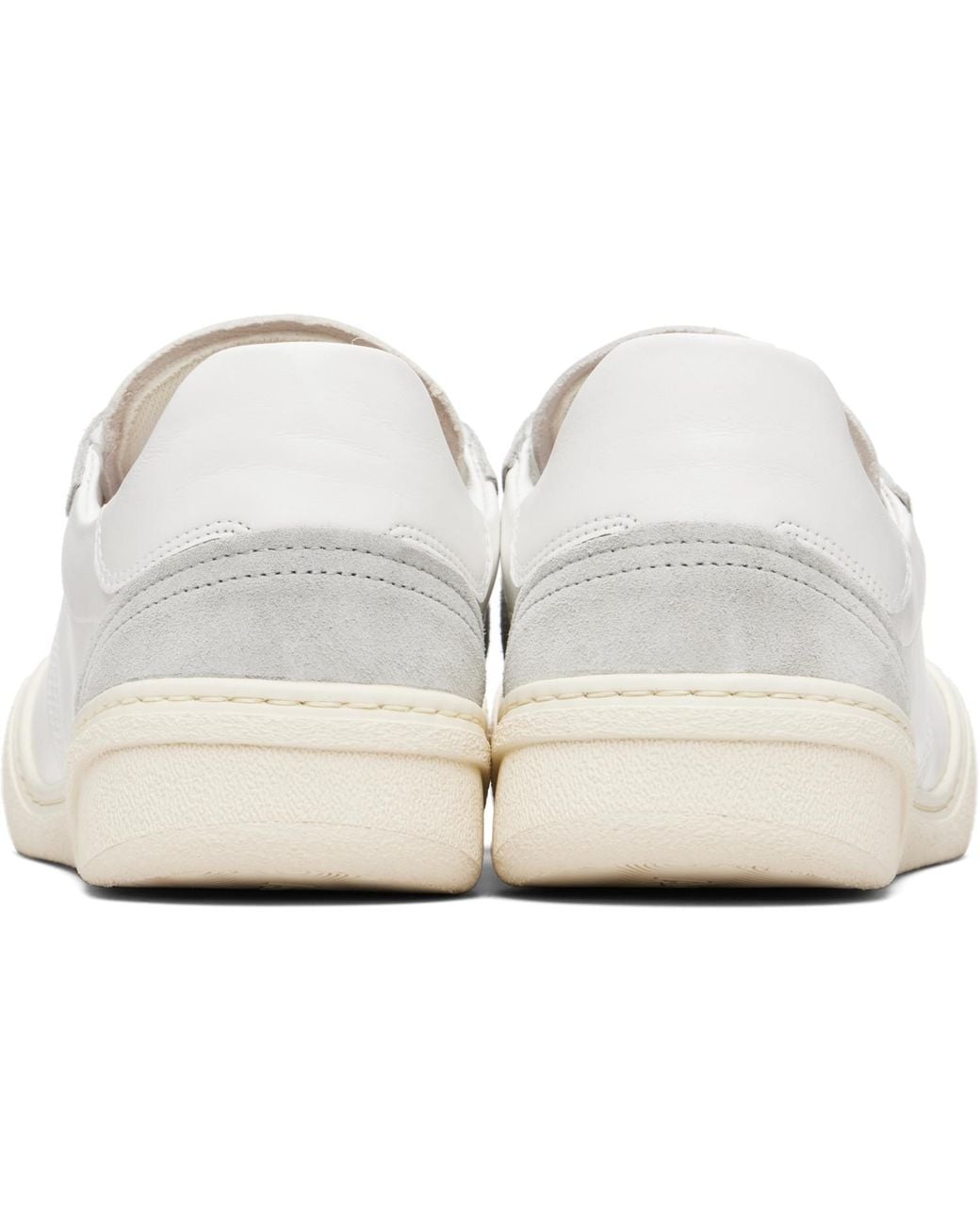 Acne White Leather Sneakers for men