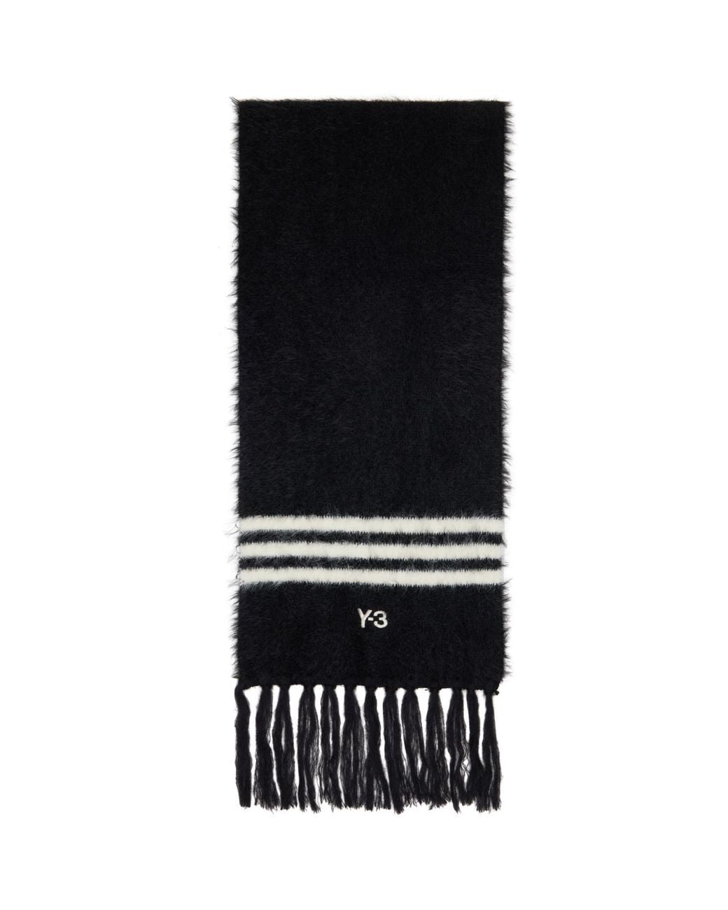 Y-3 Black Stripes Scarf for men