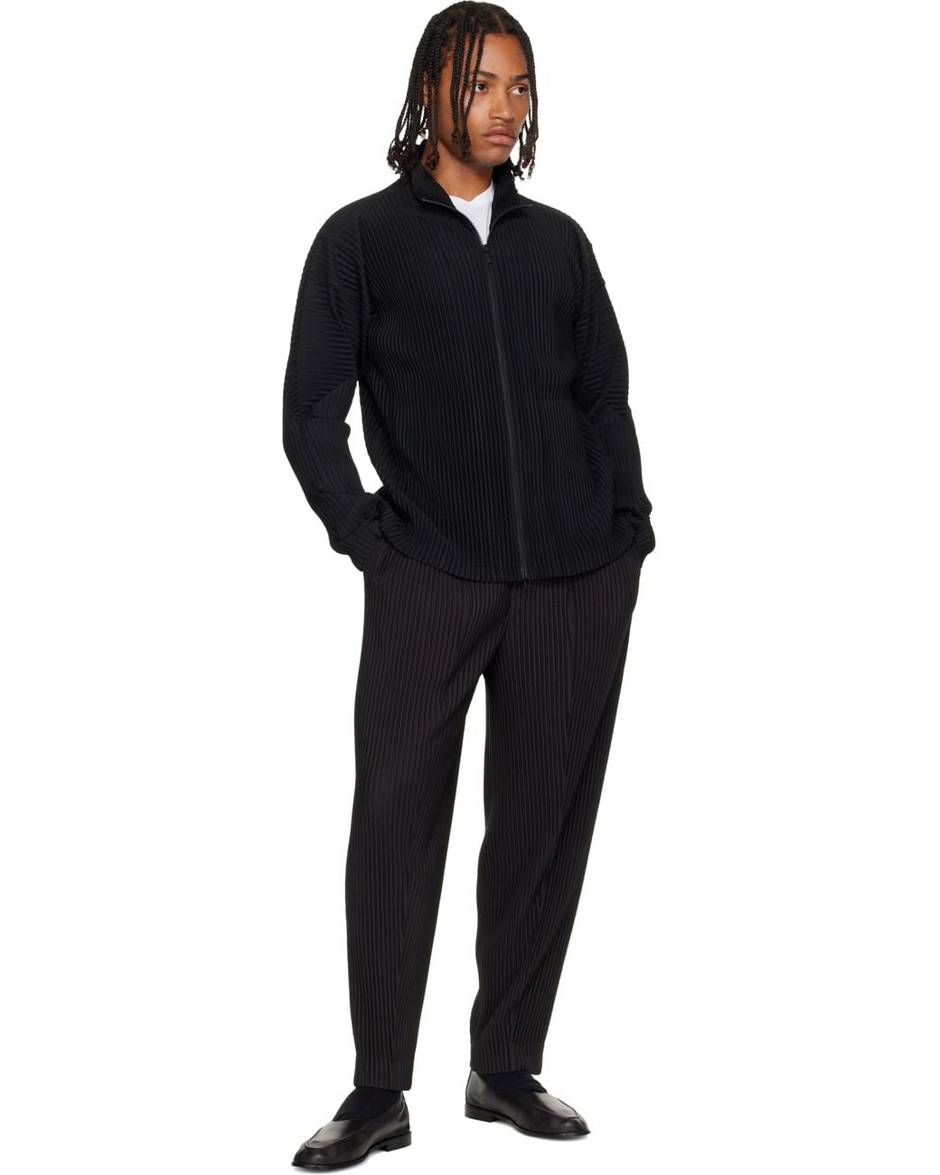 Homme Plissé Issey Miyake Basics Zipup Cardigan July Jacket in