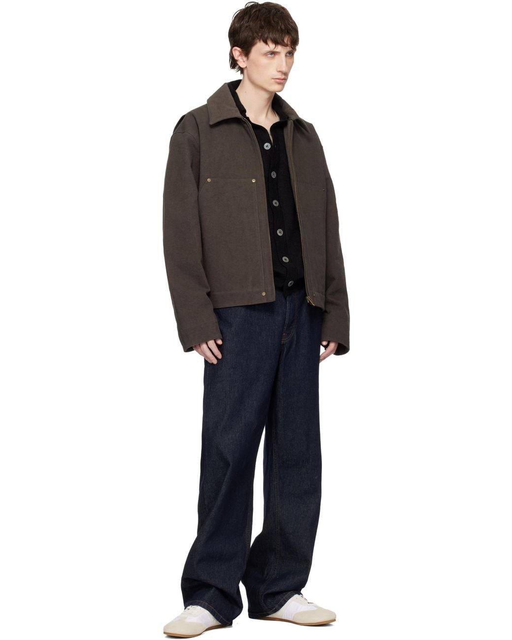 Seventh Black Worker Jacket for men