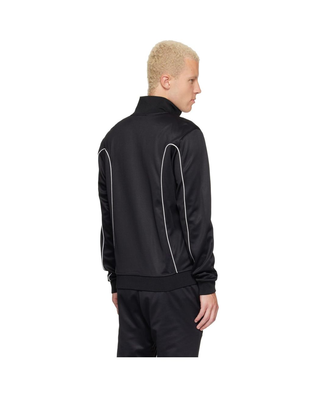 DIESEL Black Contrast Piping Sweater for men