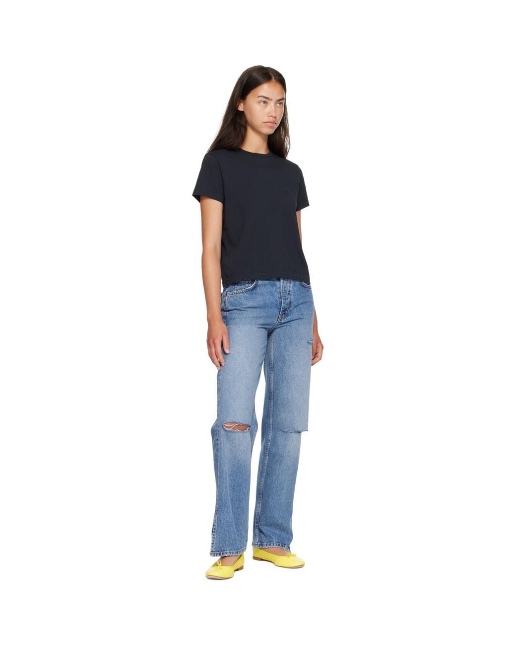 Anine Bing Blue Shelley T-Shirt