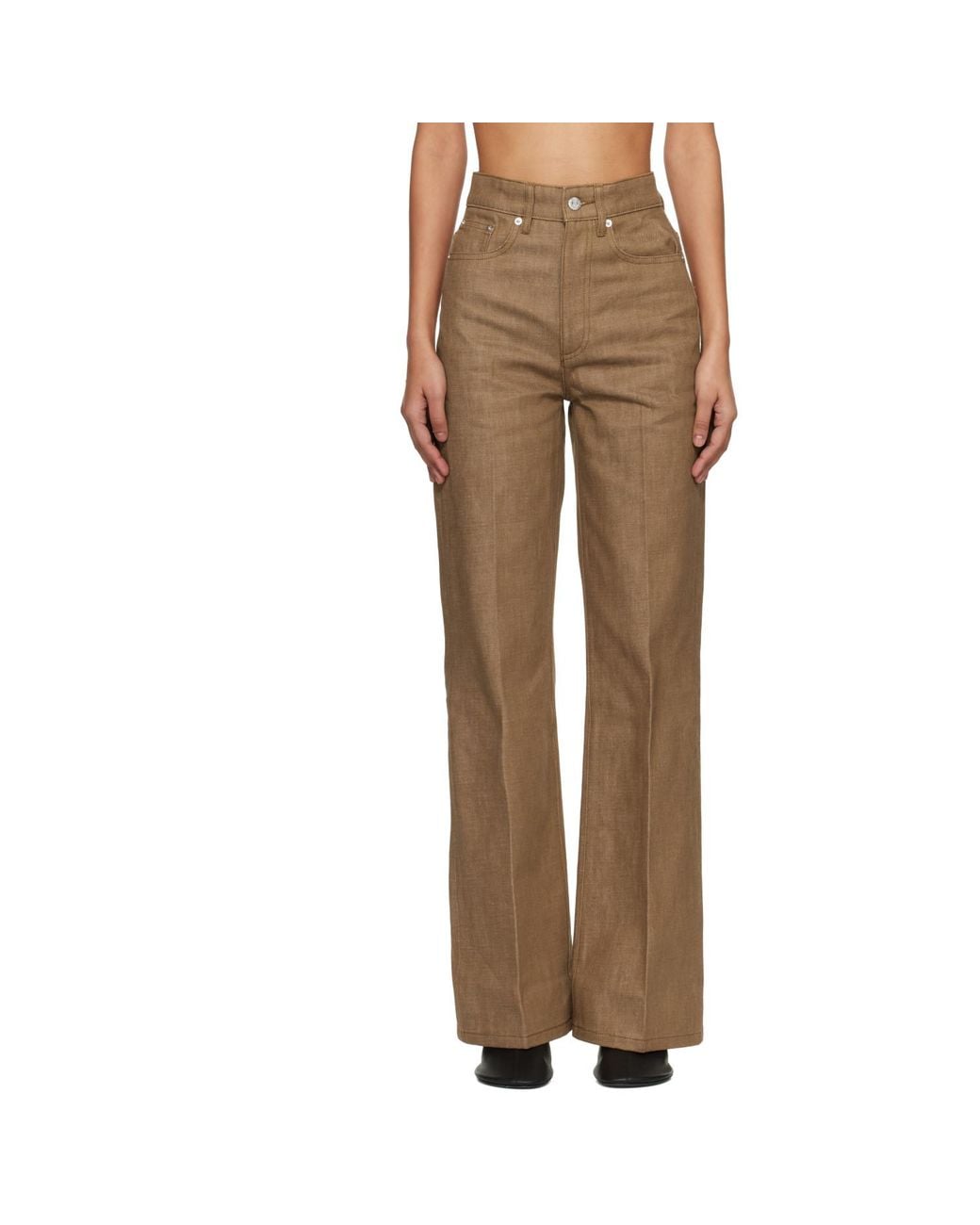 A.P.C. Natural Tan Domino Jeans
