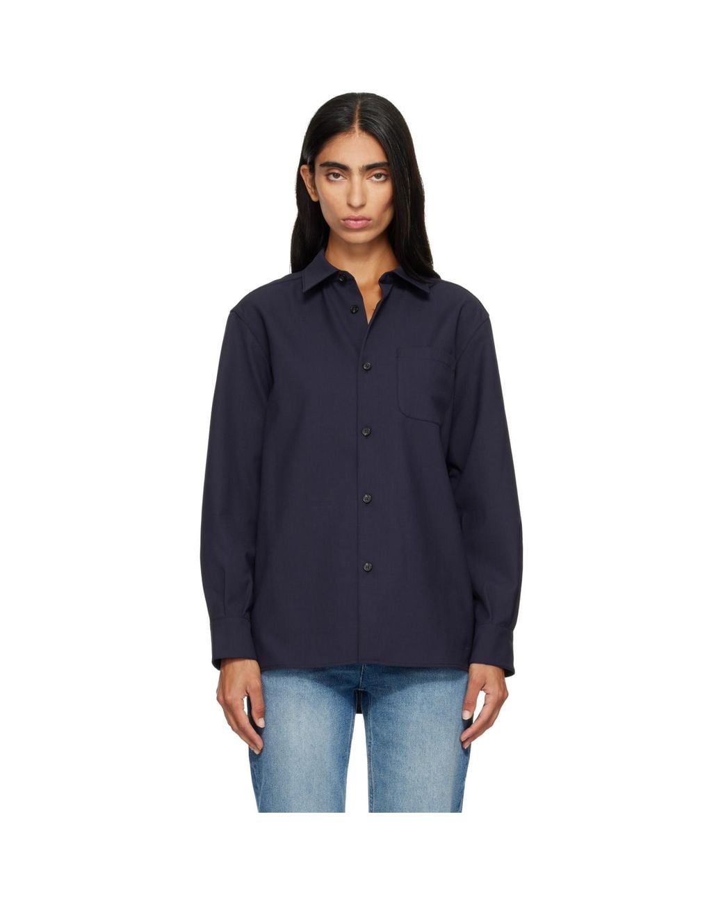 A.P.C. Blue Elegant Overshirt