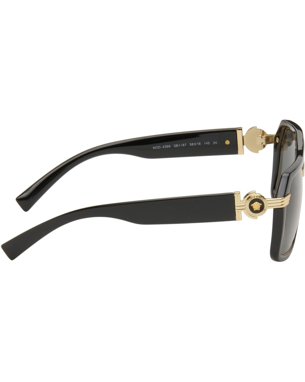 Versace Black Vintage Icon Pilot Sunglasses for men