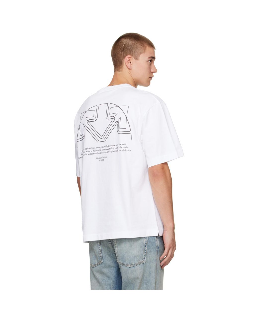 Off-White c/o Virgil Abloh White Offline Half Arrow Skate T-Shirt for men