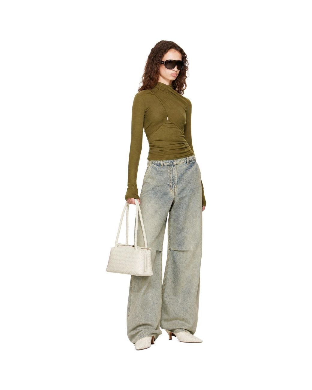 Entire studios Green Khaki Gres Top