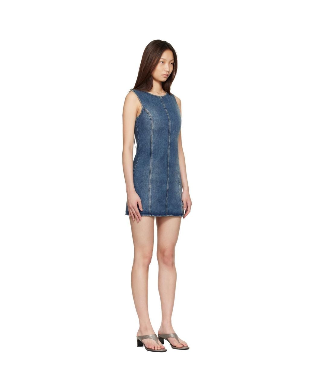 Our Legacy Blue Pliant Denim Minidress