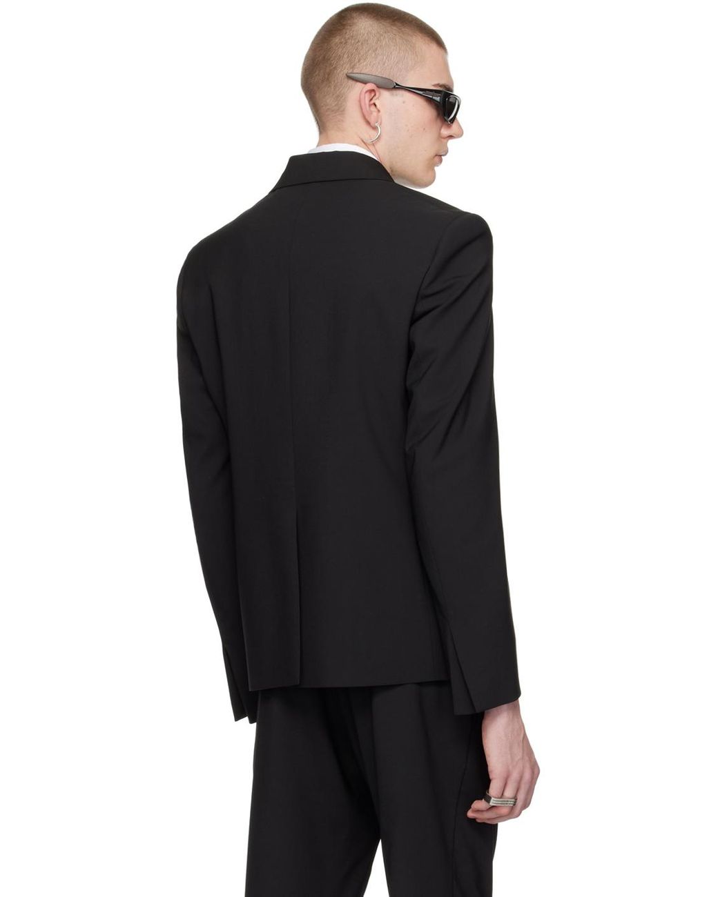 美品✨1017 ALYX 9SM テーラードジャケット バックル ブラック メンズ 1017 ALYX 9SM バックル テーラードジャケット ブラック