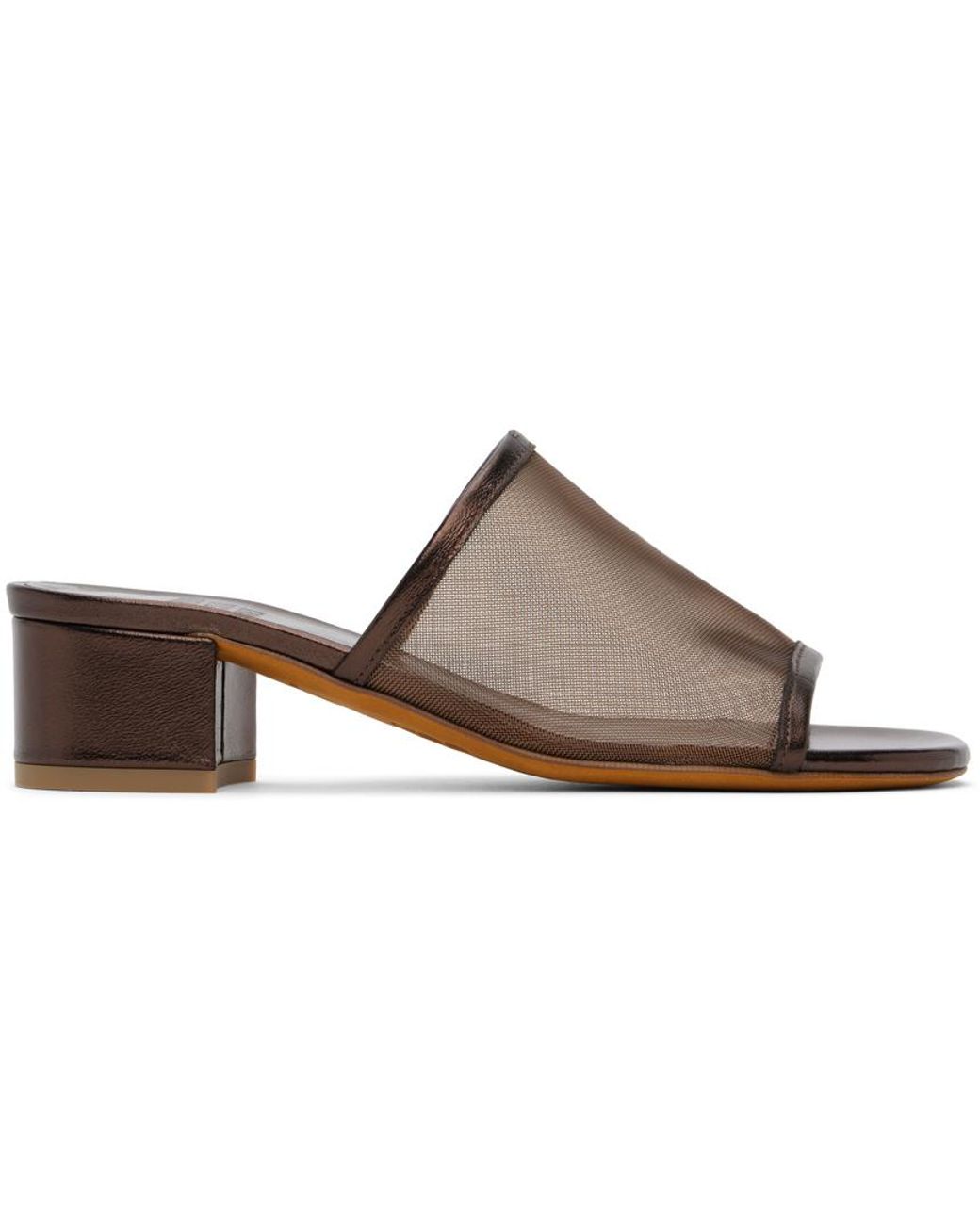 【関税込み】Maryam Nassir Zadeh ブロンズ Sophie スライド Maryam Nassir Zadeh Bronze Sophie Slides in Black | Lyst