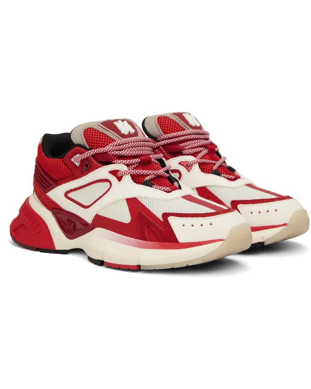 【関税込み】AMIRI レッド＆オフホワイト MA Runner スニーカー AMIRI Red & Off-White MA Runner Sneakers Amiri