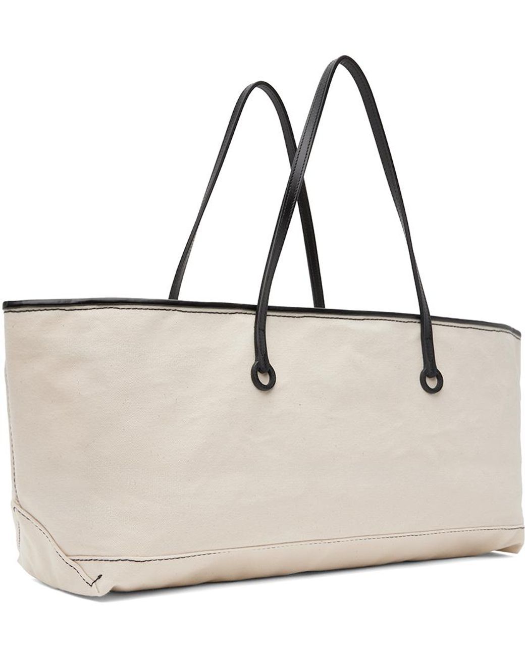 JW Anderson Off-white Stretch Anchor Canvas Tote in Black