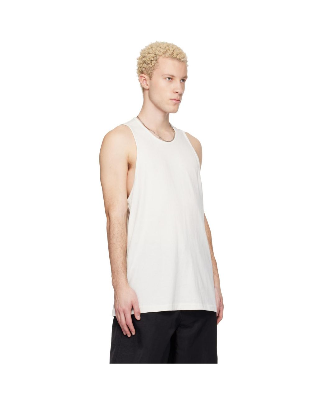 Fear Of God White Off- Signature Essential Tank Top for men
