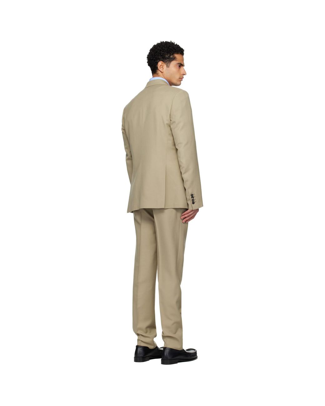 Dries Van Noten Black Single-Breasted Suit for men