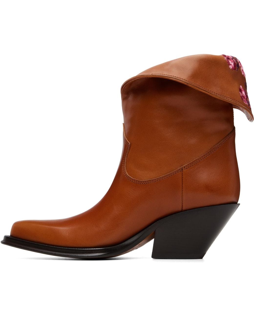 Chloé Brown Azelan Ankle Boots