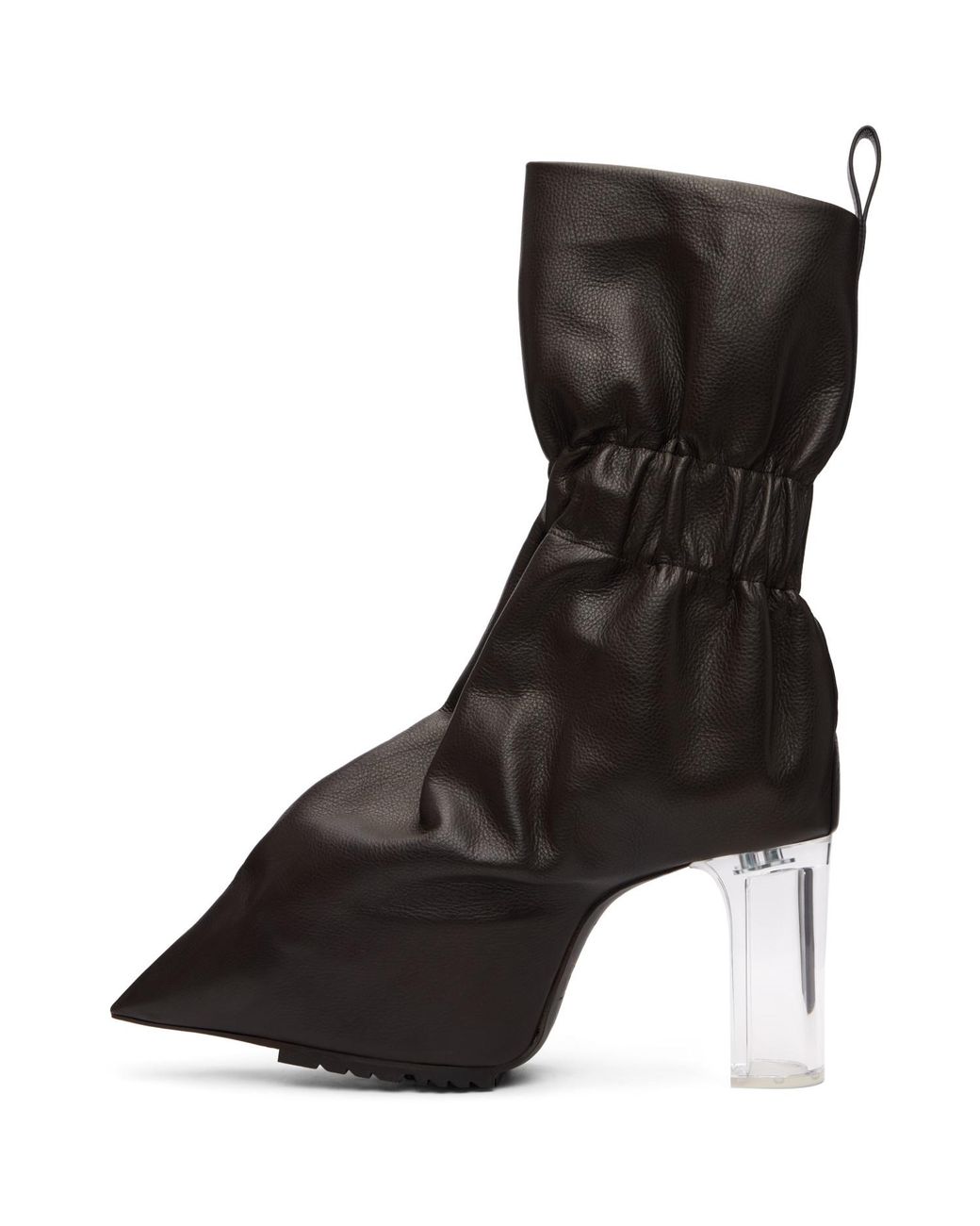 Rick Owens Black Tower Pull-On Cuffed Taquito Boots for men