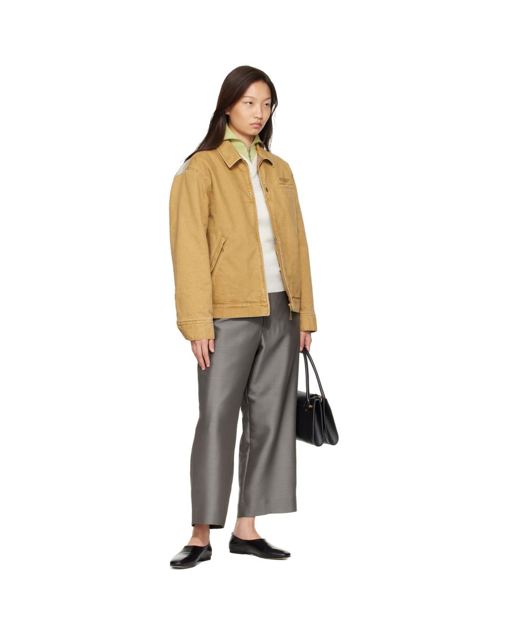 Undercover Gray Wool Silk Trousers