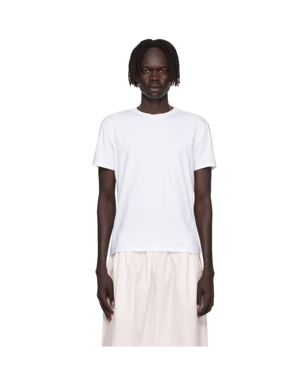Acne Black Regular Fit T-Shirt for men