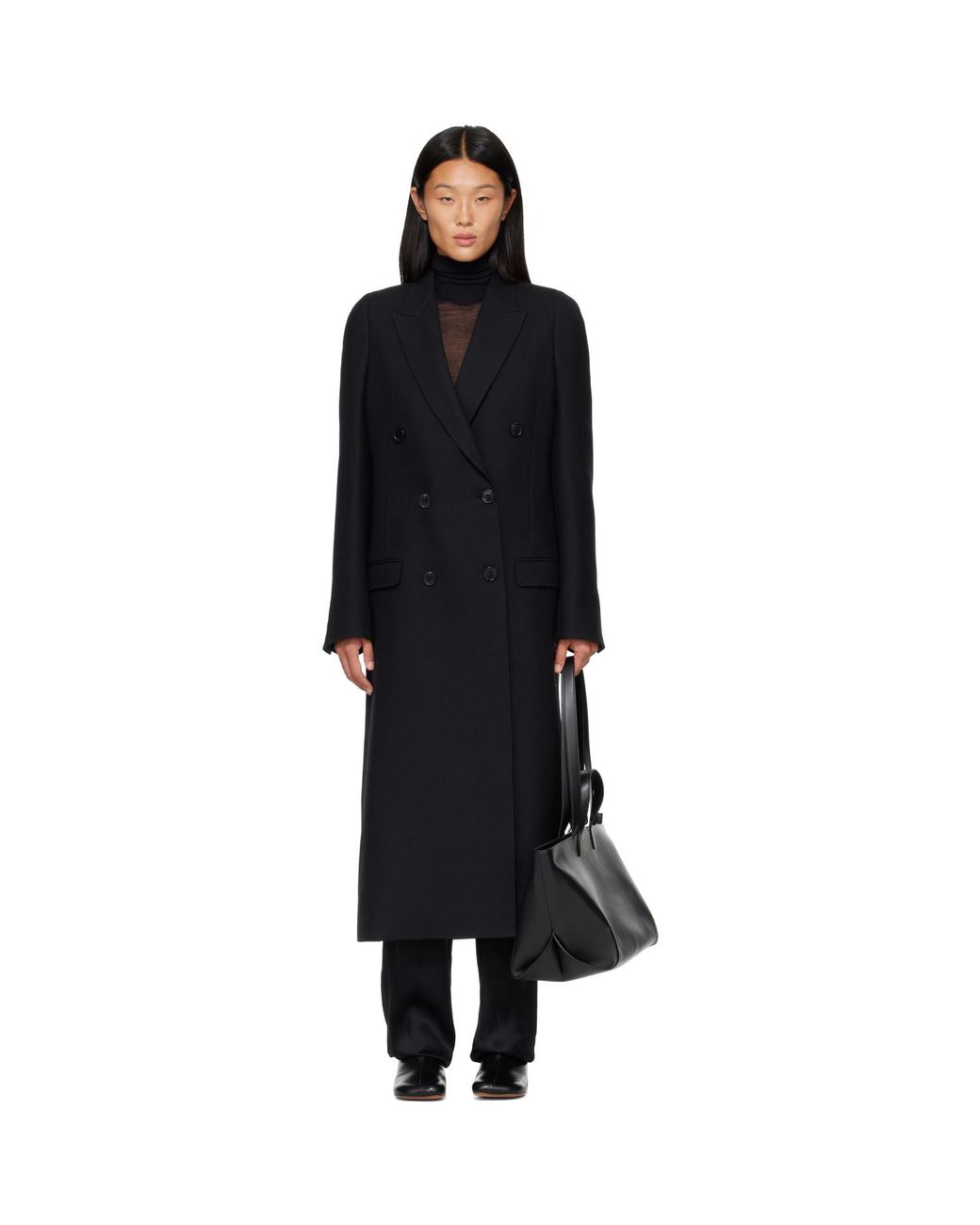Maison Margiela Black Double Breasted Coat