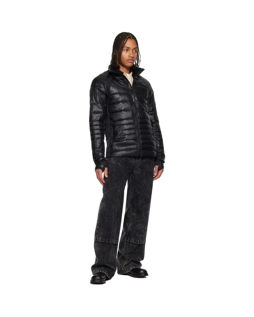 Canada Goose Black Hybridge Lite Down Jacket for men
