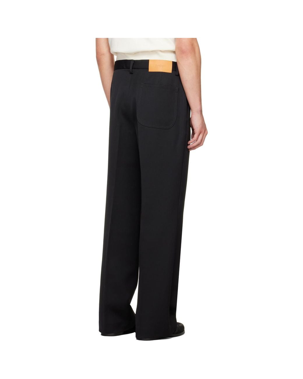 Second/Layer Black Zooty Trousers for men