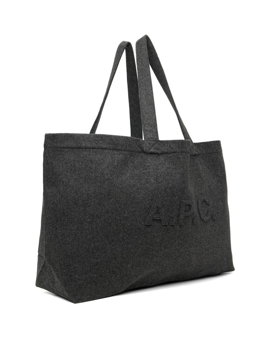 A.P.C. Black Trapèze Shopping Tote
