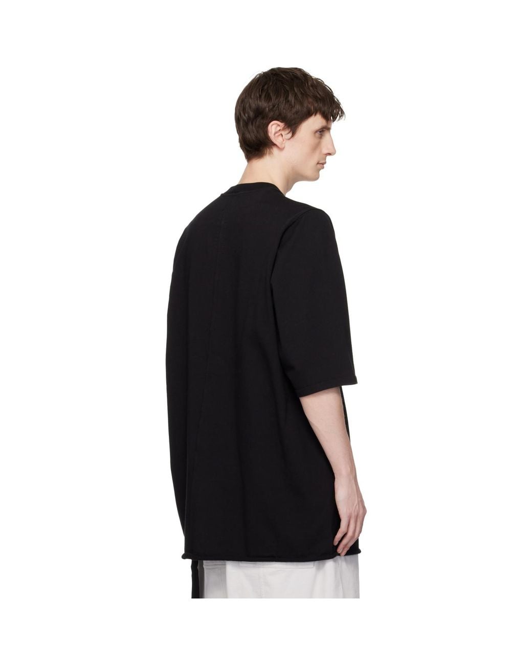 Rick Owens Black Temple Jumbo/T-Shirt for men
