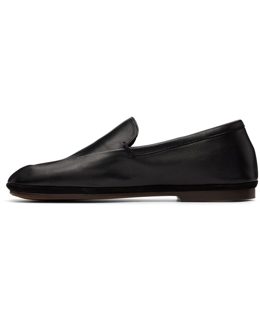Lemaire Black Outdoor Slipper Loafers