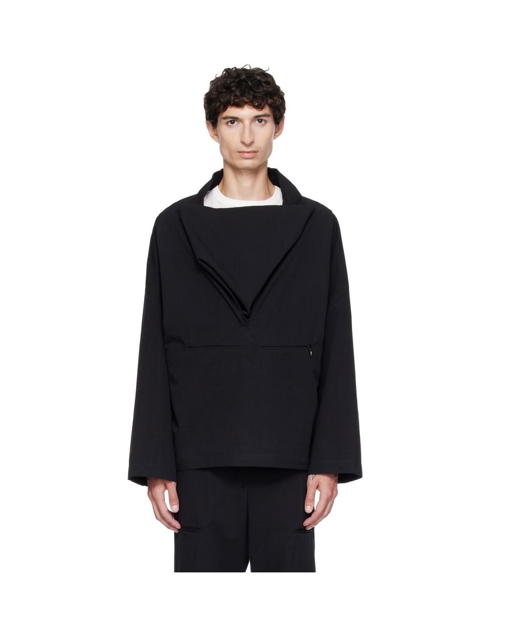 Kiko Kostadinov Black Graatsma Smock Jacket for men