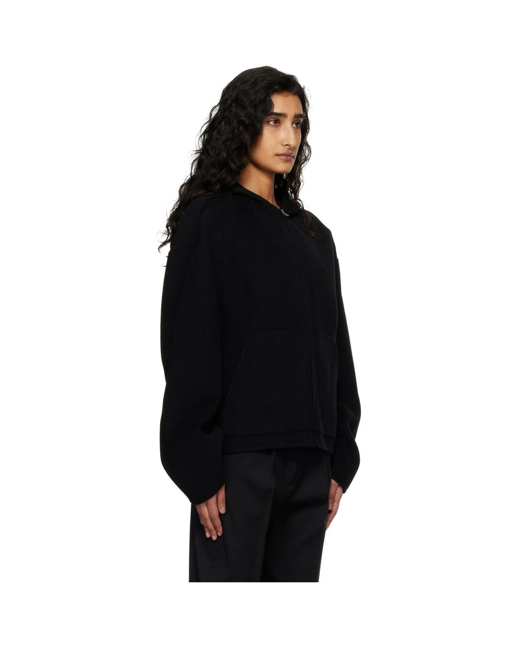 Acne Black Cashmere Hoodie