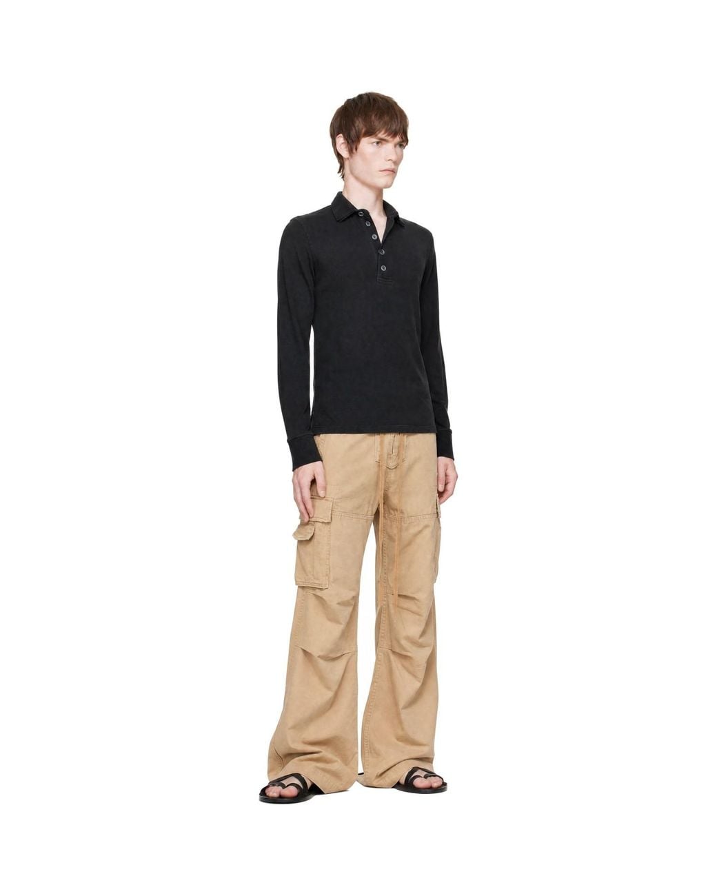 Raimundo Langlois Black Ssense Exclusive Rugby Polo for men