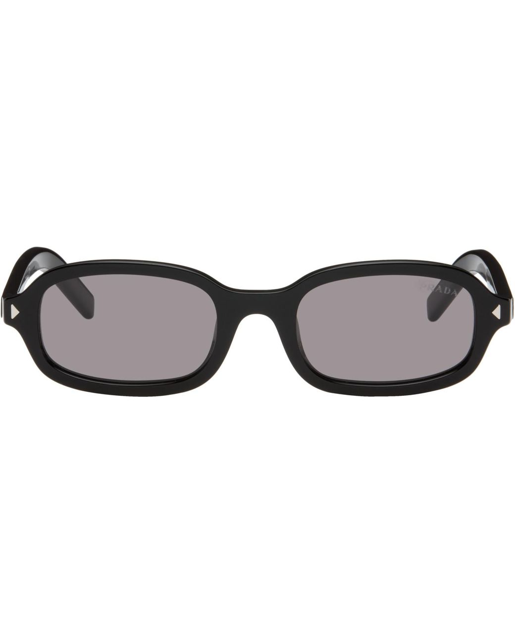 Prada Brown Rectangular Sunglasses