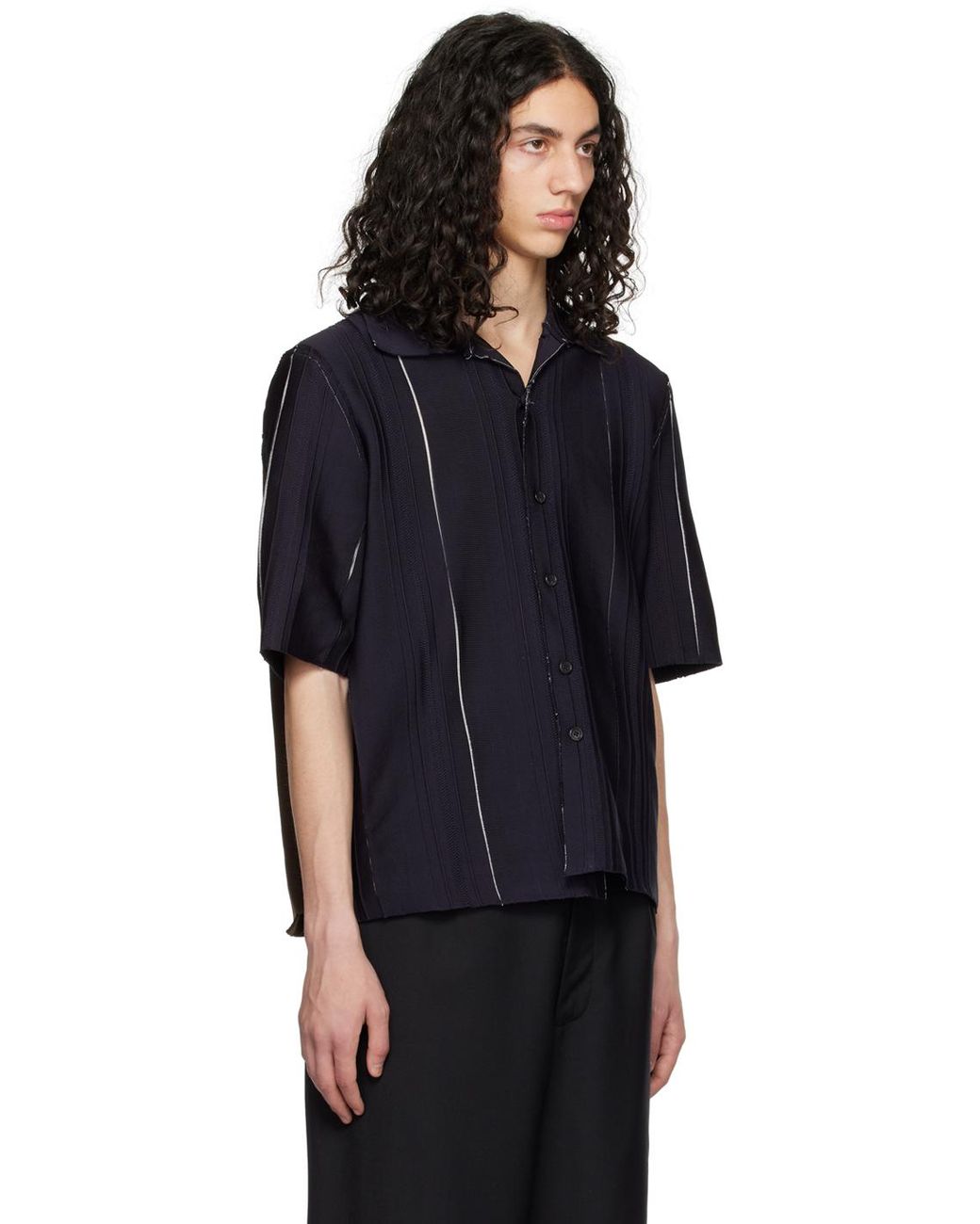 Camiel Fortgens Relief Polo in Black for Men | Lyst Australia