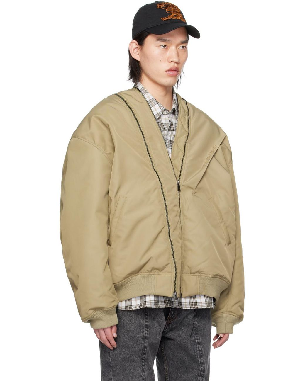 ジャケット・アウター Y/PROJECT double zip bomber jacket y-project-DARKBEIGE-Double-Zip