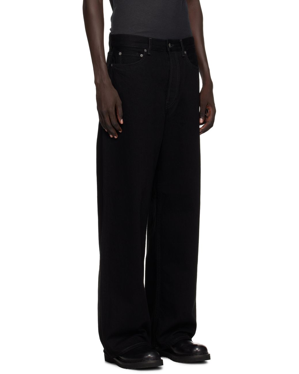 Acne Black Loose Fit 1981 Jeans for men