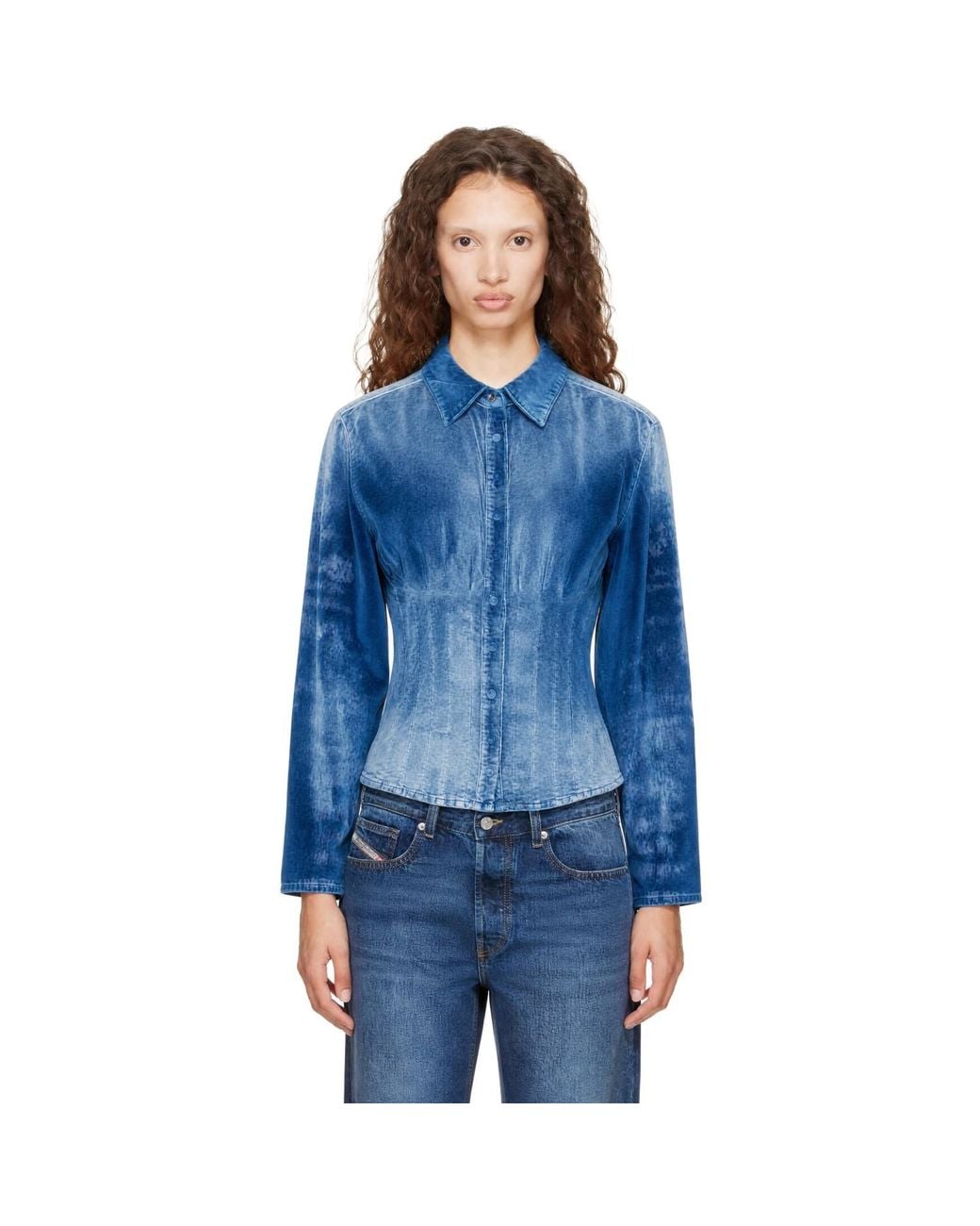 DIESEL Blue Velvet Shirt
