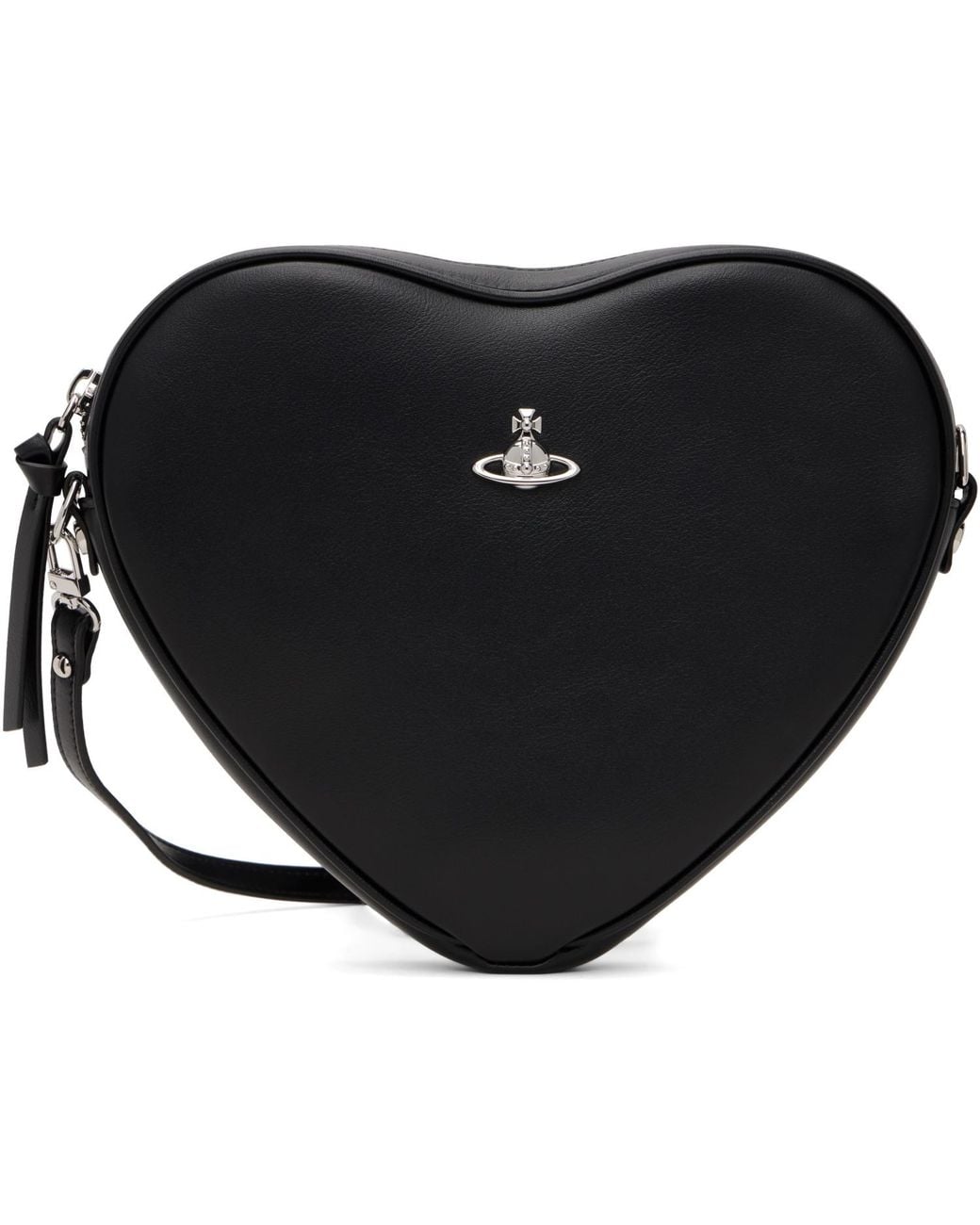 Vivienne Westwood Black Alexa Heart Crossbody Bag